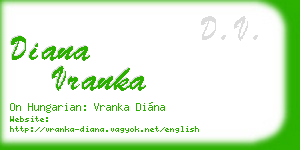 diana vranka business card